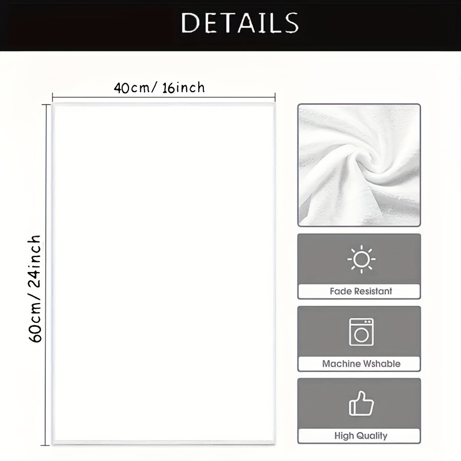 2pcs Floral Bathroom Multipurpose Guest Towels - Image 3