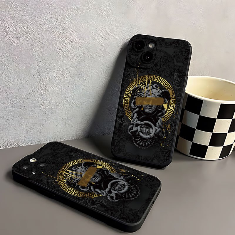 Angel Eyes Soft Phone Case with Medusa Badge Pattern + surprise gifts - Image 3