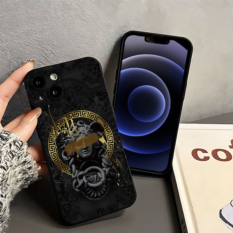 Angel Eyes Soft Phone Case with Medusa Badge Pattern + surprise gifts - Image 2