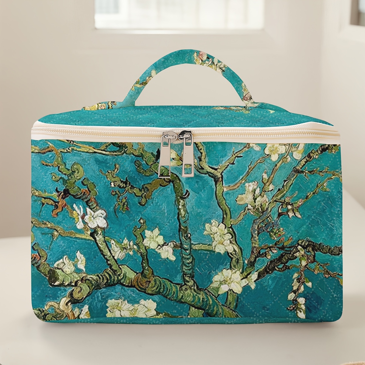 Multipurpose Floral pattern printed makeup bag - Image 3