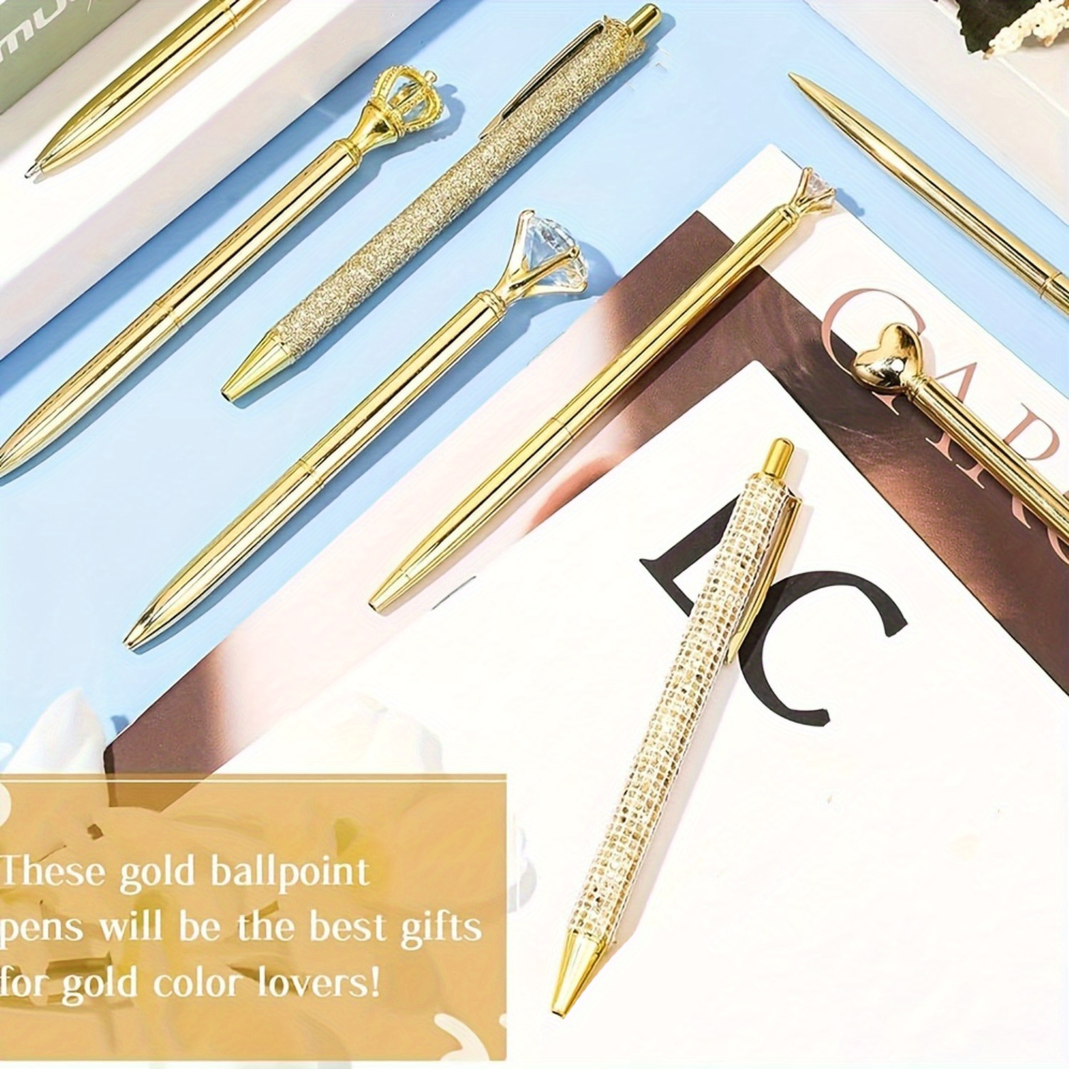 9pcs fancy Golden Signature Pe - Image 3