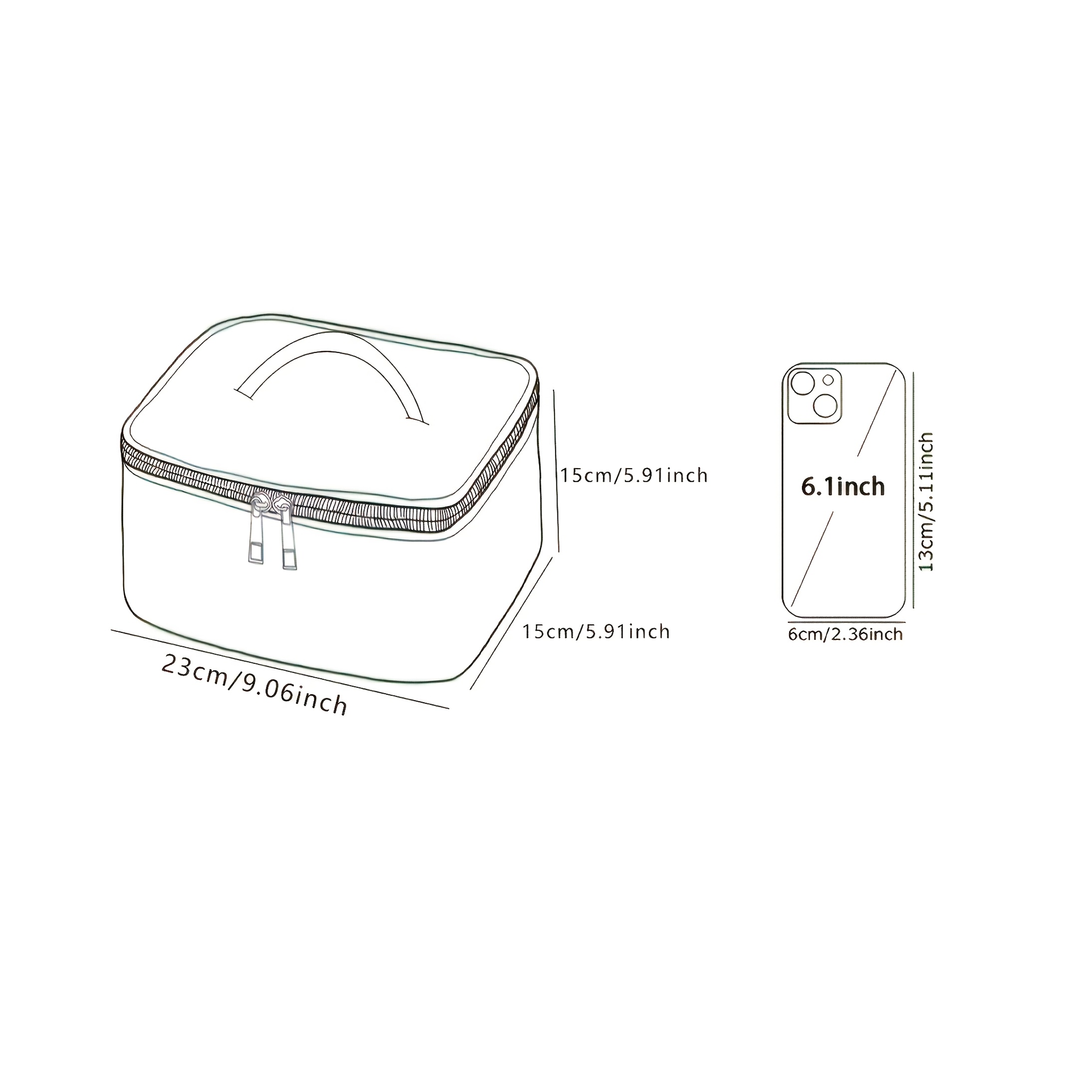 Multipurpose Floral pattern printed makeup bag - Image 7