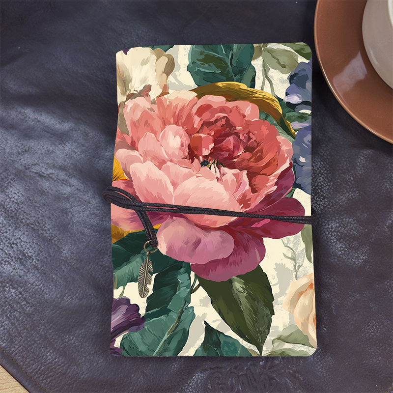 Floral Leather Notebook Gift-Worthy - Image 4
