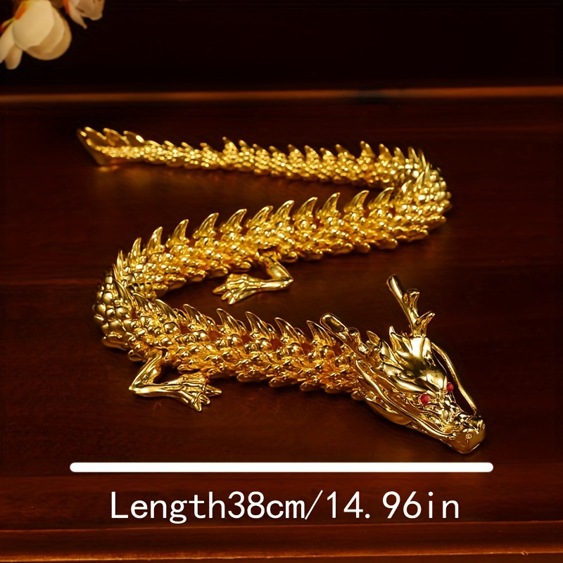 Golden Dragon Figurine with Movable Three-Clawed + free gifts - Image 8