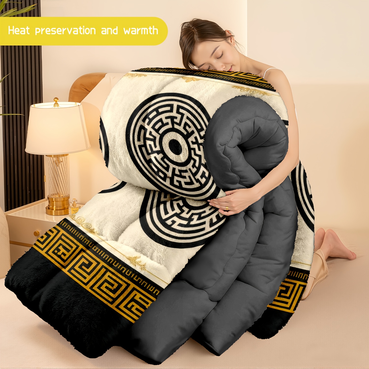 Ultra Soft Flannel & Milk Velvet Comforter Set Full Set