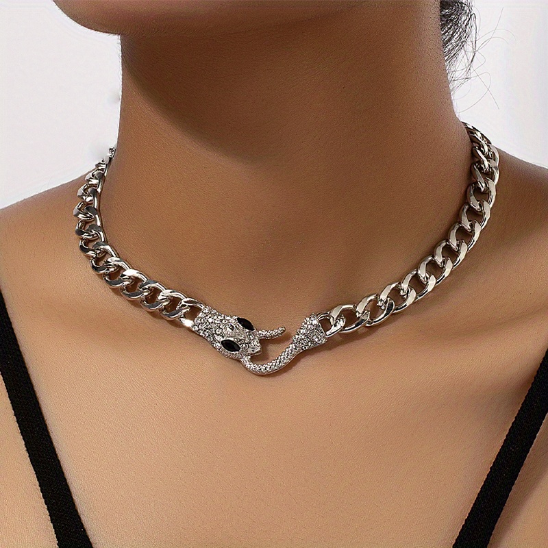 Punk Medusa Hip Hop Style Necklace + surprise gift - Image 3