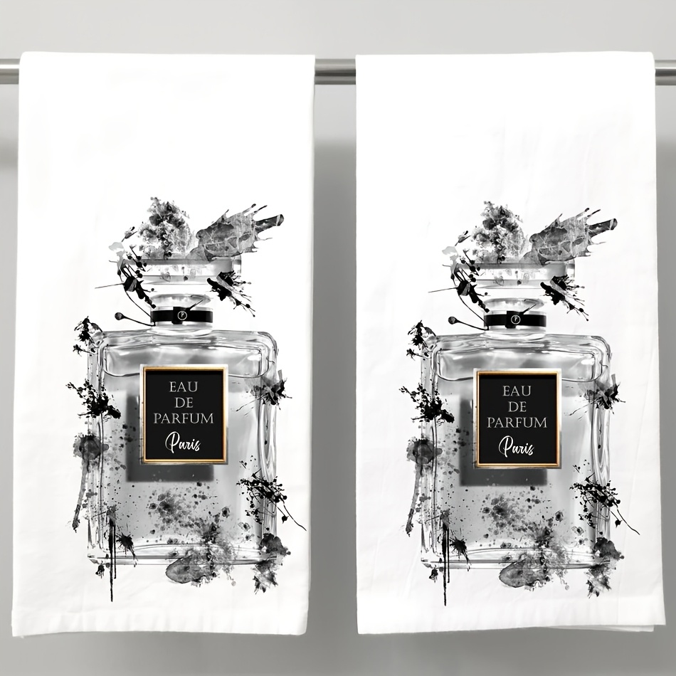 2pcs Floral Bathroom Multipurpose Guest Towels - Image 5