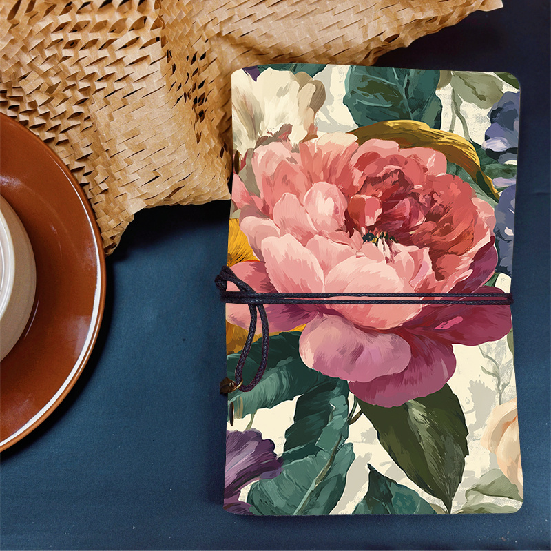 Floral Leather Notebook Gift-Worthy - Image 6