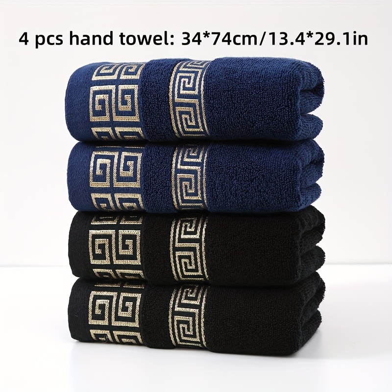 4pcs 100% Cotton Hand Towel Premium Quality, Ultra-Soft and Skin-Friendly Set - Image 14