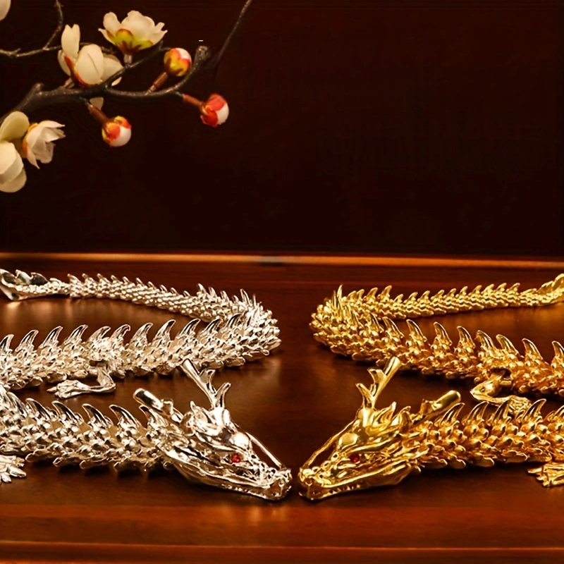 Golden Dragon Figurine with Movable Three-Clawed + free gifts - Image 6