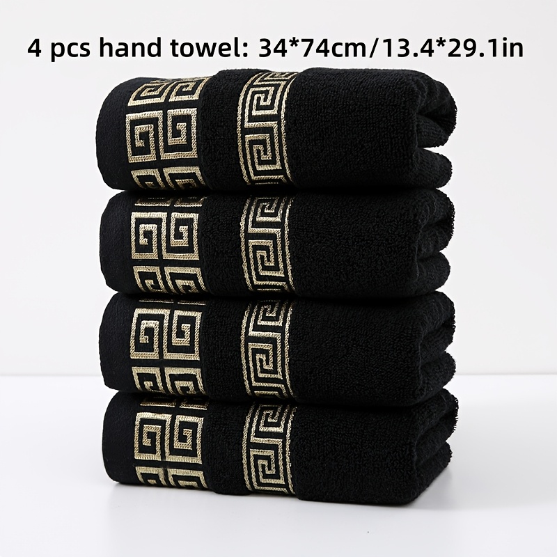 4pcs 100% Cotton Hand Towel Premium Quality, Ultra-Soft and Skin-Friendly Set