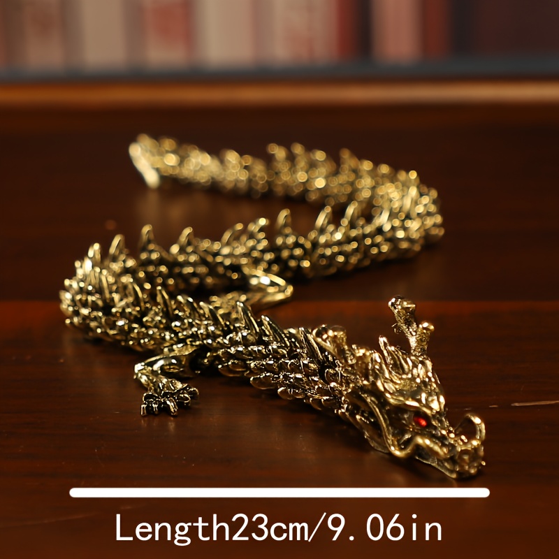 Golden Dragon Figurine with Movable Three-Clawed + free gifts - Image 7