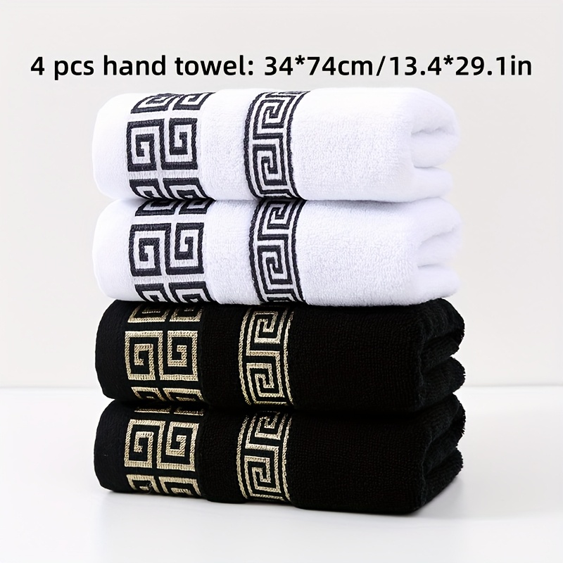 4pcs 100% Cotton Hand Towel Premium Quality, Ultra-Soft and Skin-Friendly Set - Image 12