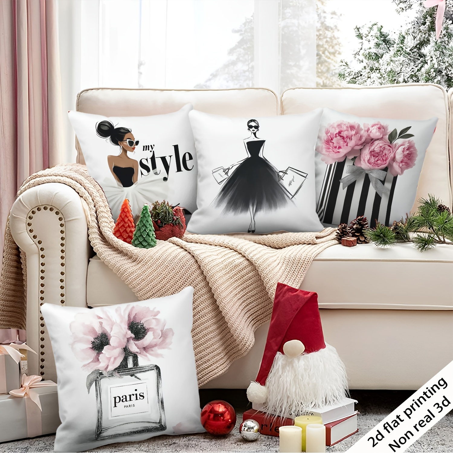 4pcs Set | Fashionable Light Luxury Style, Cushion Covers - Image 10