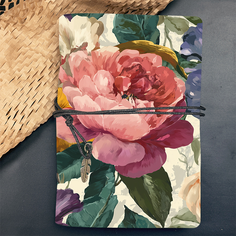 Floral Leather Notebook Gift-Worthy - Image 3
