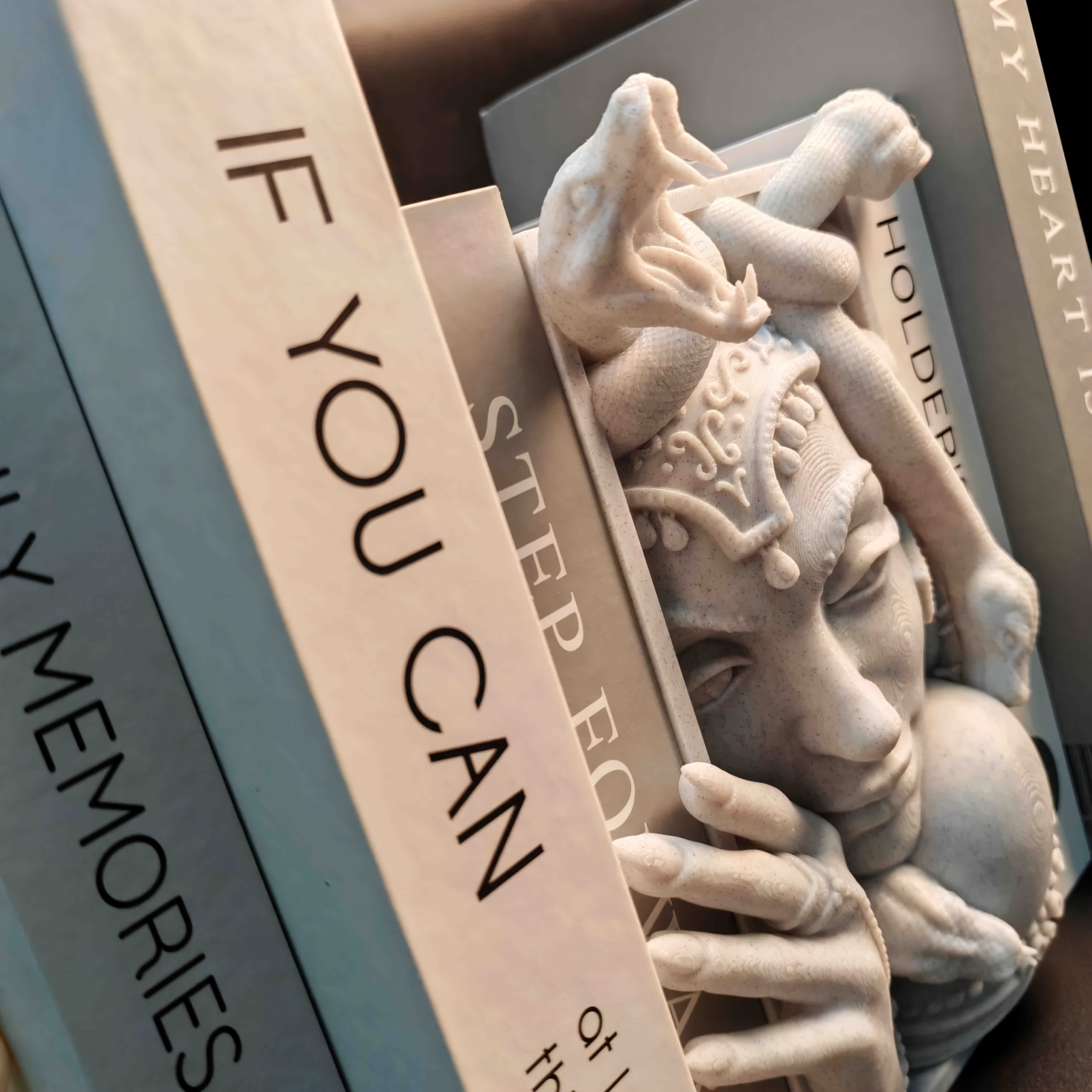 Medusa Bookends Gothic Greek Mythology Statues - Image 6