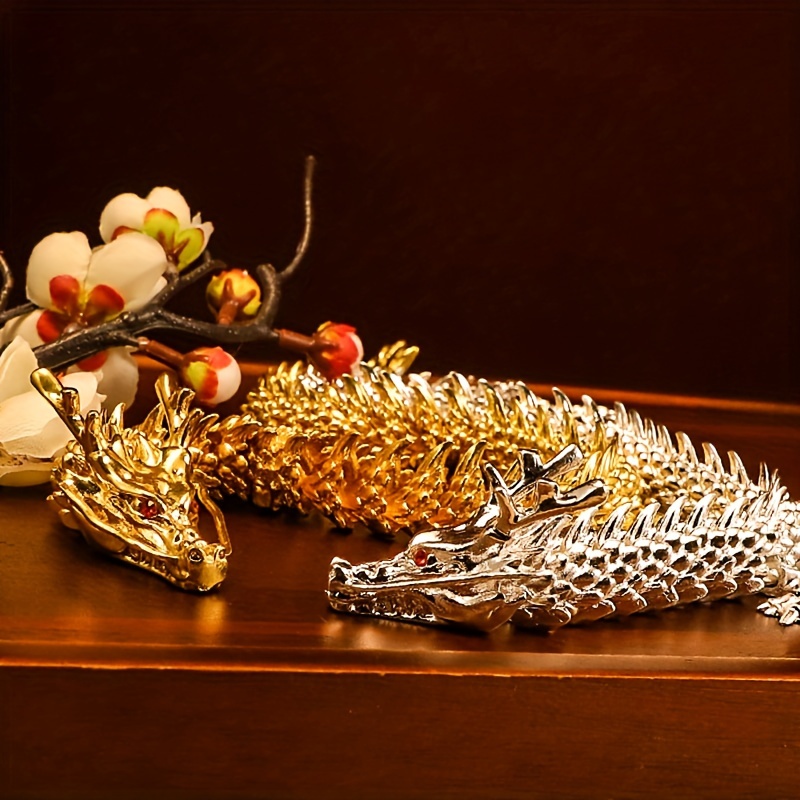 Golden Dragon Figurine with Movable Three-Clawed + free gifts - Image 2