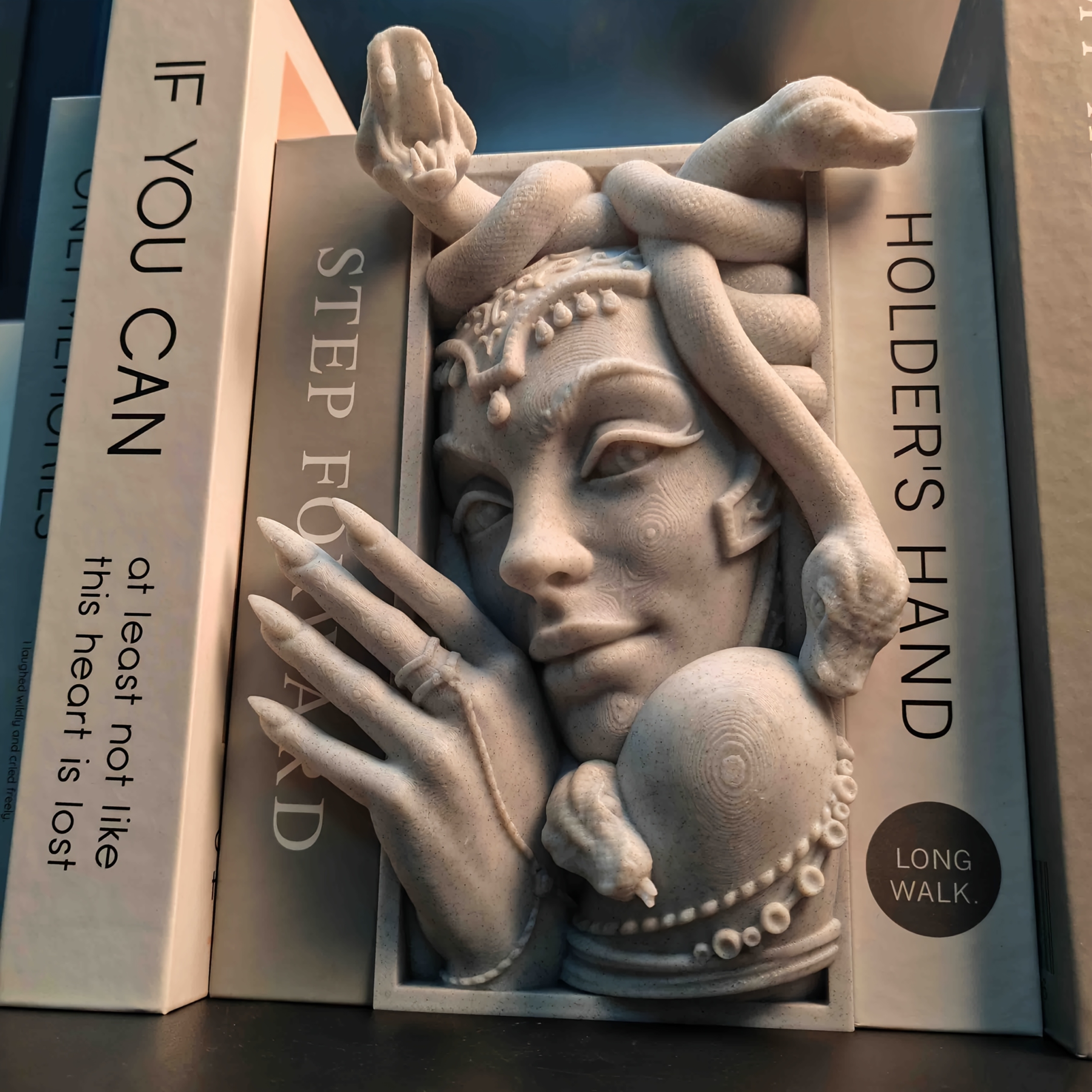 Medusa Bookends Gothic Greek Mythology Statues