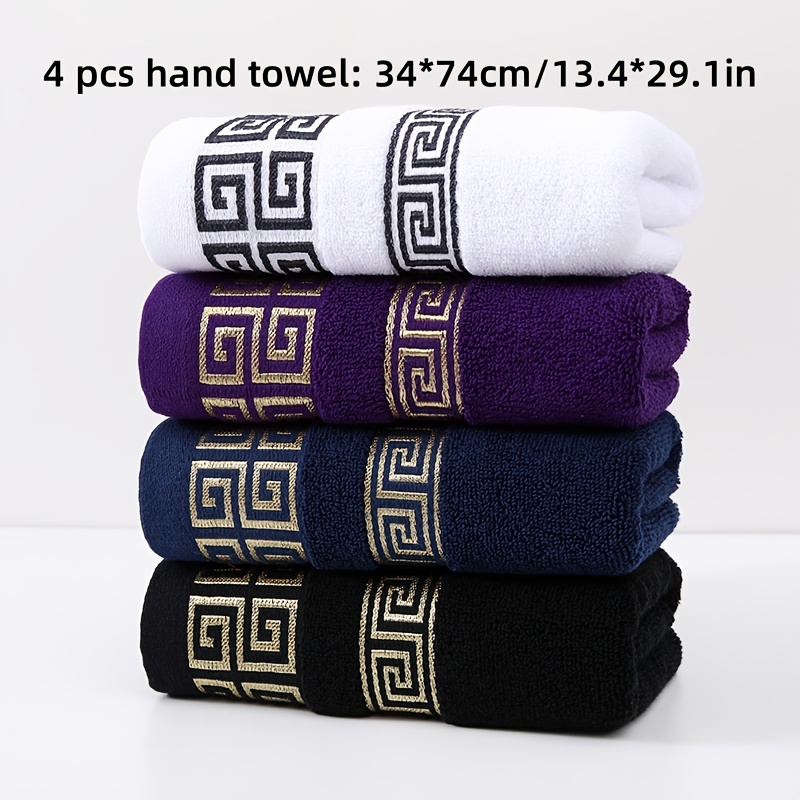 4pcs 100% Cotton Hand Towel Premium Quality, Ultra-Soft and Skin-Friendly Set - Image 13