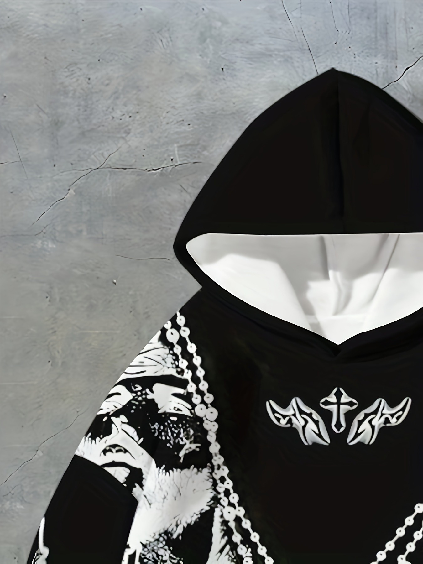 New Long Sleeve Casual Hoodie with 2D Flat Printing - Image 4